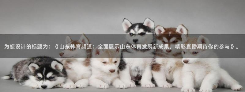 为您设计的标题为：《山东体育频道：全面展示山东体育发展新成果，精彩直播期待你的参与》。